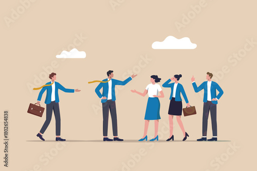 Business team collaboration and communication discussion concept