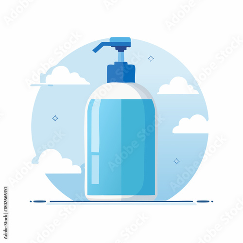 Icône minimaliste représentant produit d’hygiène