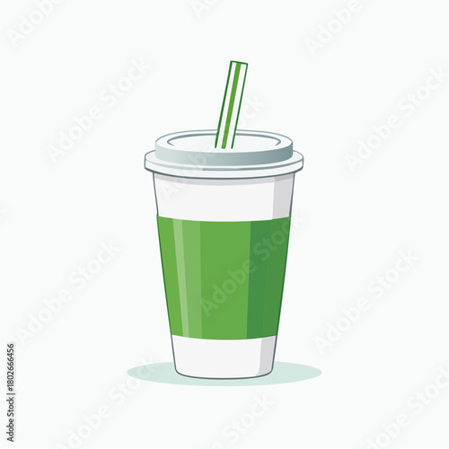 Gobelet à boisson stylisé vectoriel pour illustration