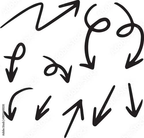 Hand drawn arrow collection
