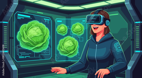 Virtual reality enhanced cabbage cultivation technology offers future potential