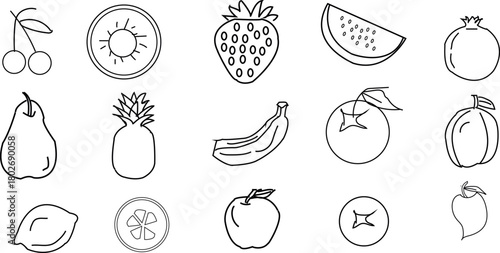 Fruit Icons set