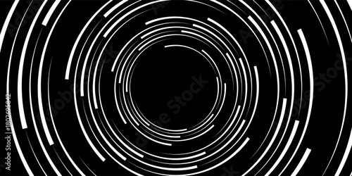 Swirling radial background. Black and white Halftone dotted background Pop art overlay texture. Hand drawn NOT AI