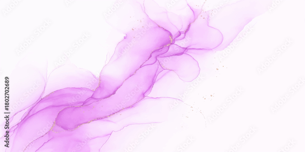 Fototapeta premium Pink and purple colorful smoke swirls in a smooth, flowing abstract wave design on a white background