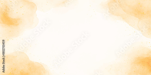 Abstract grunge watercolor background with vintage brown paper texture, aged sky, and old cloud pattern design