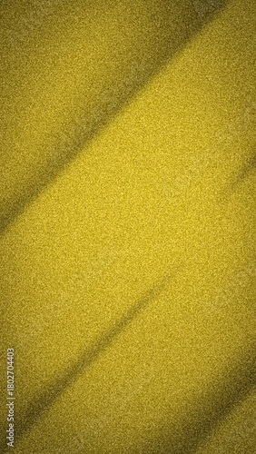 Vibrant mustard yellow and gold abstract background with smooth, dynamic shadow lines and dense grainy texture. Luxurious 4K digital template for impact