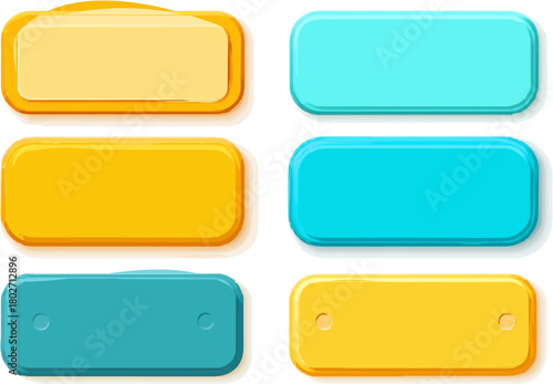 Vibrant Vector Blocks for Project Management Cards