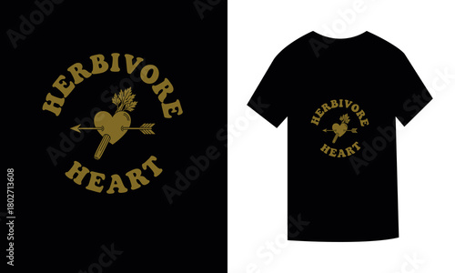 herbivore vegan of t-shirt design