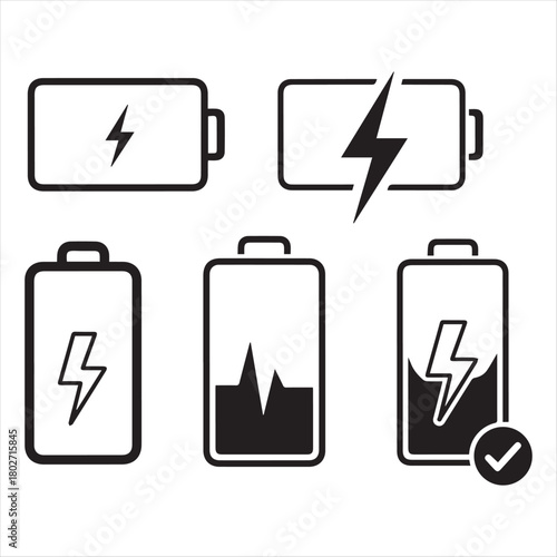 battery charging icon design 