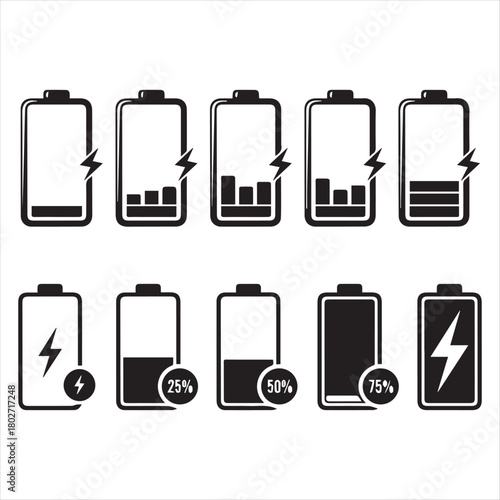 battery charging icon design 