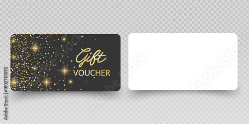 Blank Gift Cards and Vouchers with Red Ribbon Mockup
