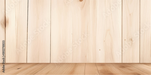 Subtle Natural Wooden Background with Soft Beige Tones and Vertical Grain Texture, Perfect Minimal Surface for Product Display, Branding Layouts, Web Templates and Interior-Themed Designs