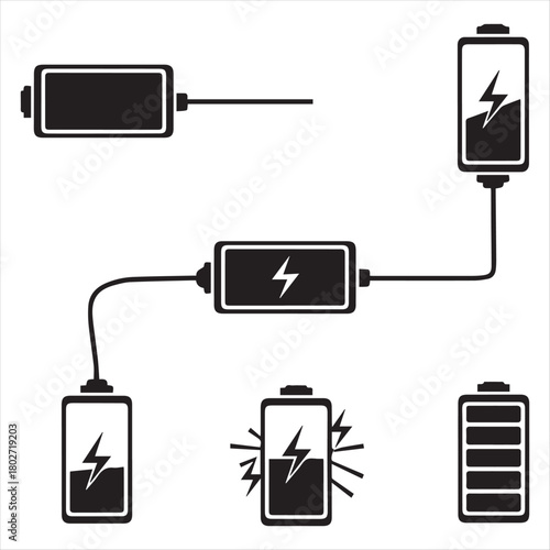 battery charging icon design 