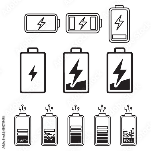 battery charging icon design 