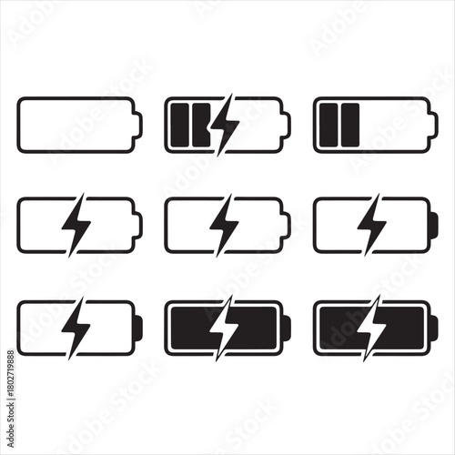 battery charging icon design 