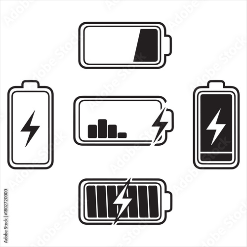 battery charging icon design 