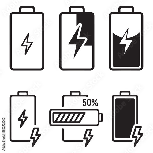 battery charging icon design 