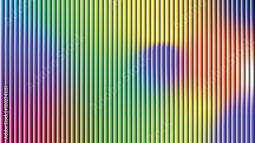 Vibrant vertical stripes of rainbow colors blend and transition creating a colorful abstract background texture