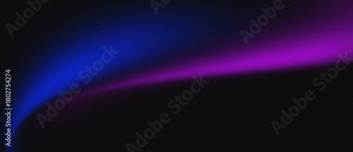 Abstract shapes in blue and magenta on a dark, grainy black and blue background, featuring noise texture for a futuristic and dynamic design for posters, headers, covers, wallpapers, and banners