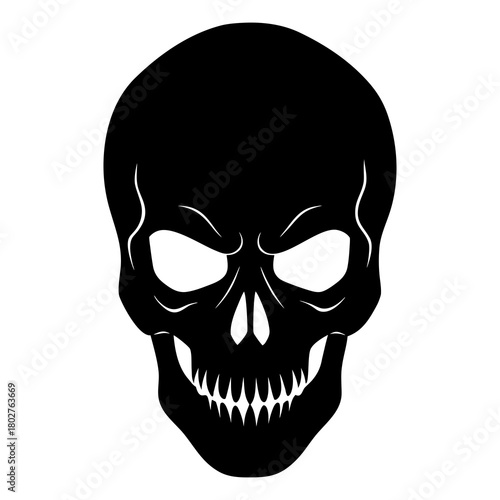 Skull vector black halloween