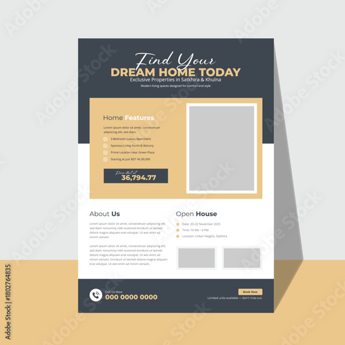 Real estate company flyer design