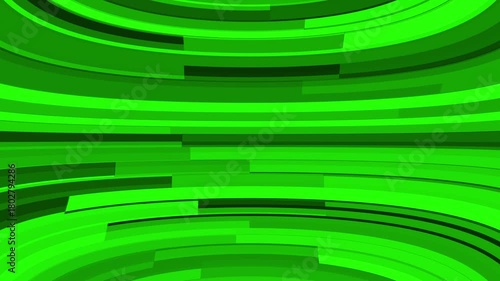 Abstract curved green stripes forming a dynamic background pattern image photo