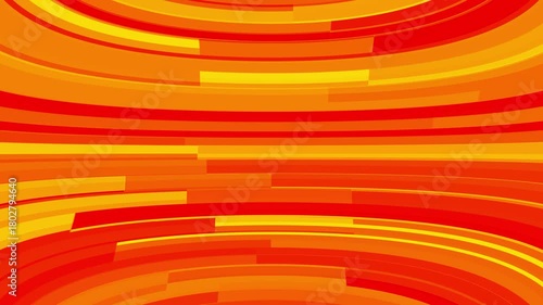 Abstract curved orange and red stripes forming a dynamic background pattern image photo