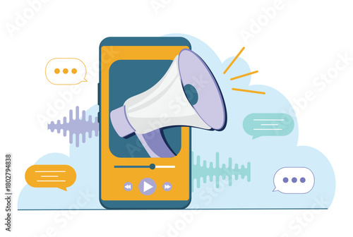 Audio Marketing uses sound based content, podcasts, music streaming and other sounds production to promote brand