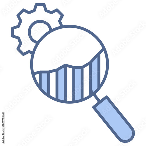 Market Research Blue Icon