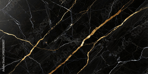 Black and gold marble floor wall texture background. Luxury golden black marble design for wedding invitation card, cover, packaging , fashion vector template  Natural black marble texture 