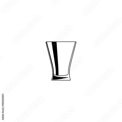Shot Glasses icon flat vector design.