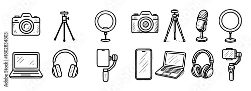Blogger Equipment Icons