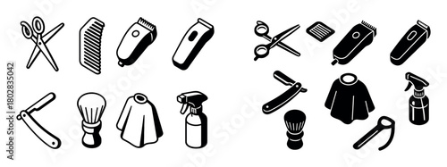 Barbershop Tool Icons