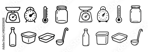Kitchen Doodle Icons