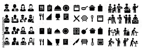 Culinary icons: dining and cooking activities