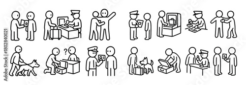 Airport Security Doodles