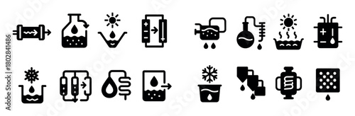 Water Desalination Icons