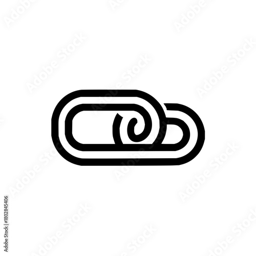 Abstract link chain connection logo design vector template for business and creative brand identity