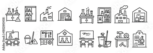 Chemical Safety Icon Grid