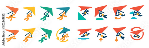 Hang Gliding Icons