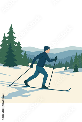 In winter, cross‑country skiing is enjoyed in the Brdy Hills of Central Bohemia, Czech Republic