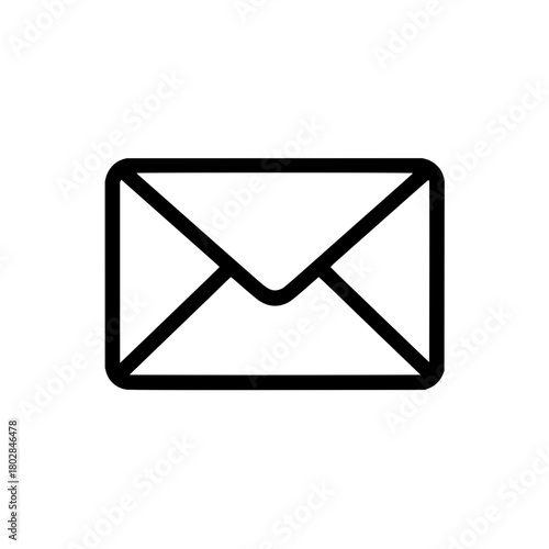 Email message icon vector graphic illustration design element communication contact inbox mail send receive 100