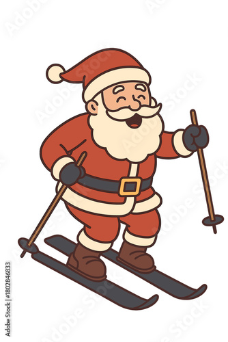 Ho-Ho-Ho auf der Piste: Der Weihnachtsmann fährt Ski