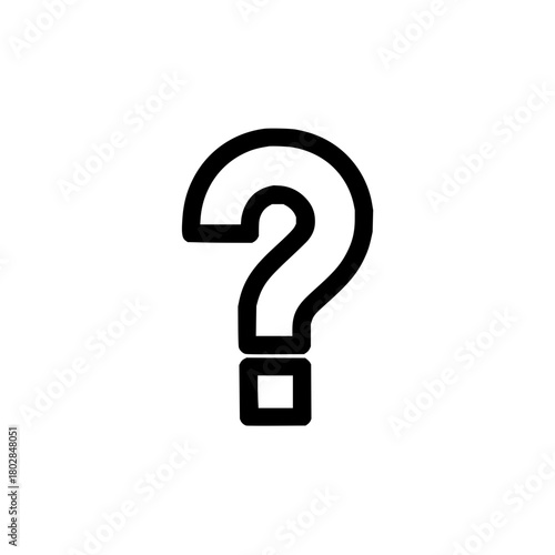 Question mark icon symbol sign graphic vector ask doubt faq help information interrogation query problem 100