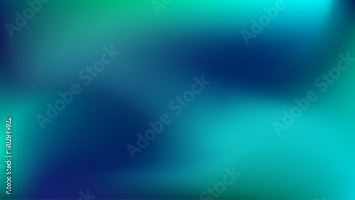 Abstract blue and green liquid neon blurred soft colorful gradient background. Gradient mesh. Modern template for design concepts, wallpapers, presentations, posters and prints. Vector illustration.