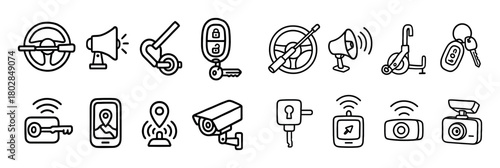 Car Security Icons