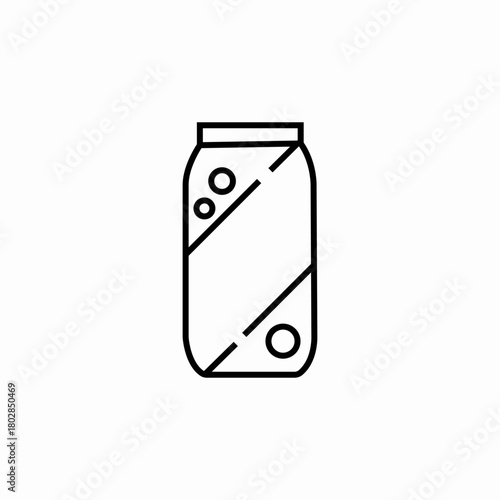 soda can icon sign vector