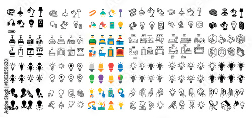 Diverse smart home icons collection