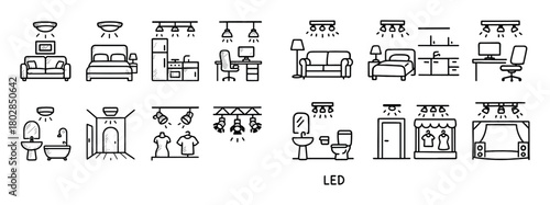 LED Lighting Icons