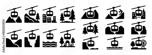 Cable Car Icons